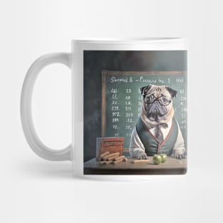 Pug Dog Teacher Professor in School Mug